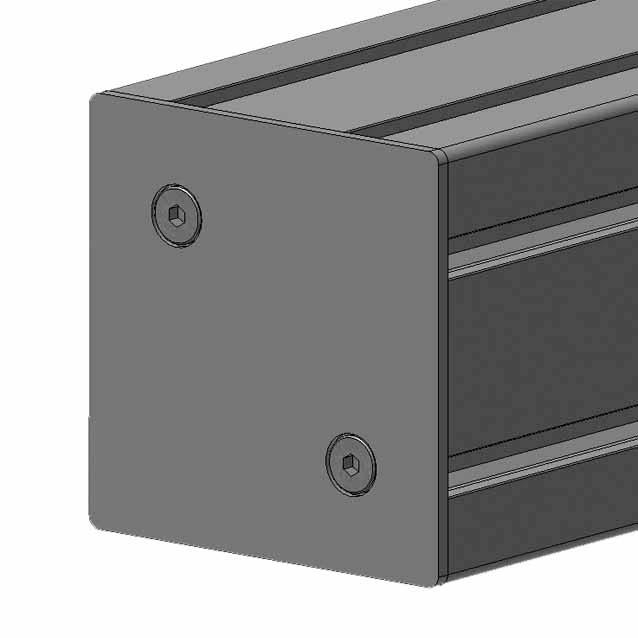 End cap 90x90 alu - Image 2