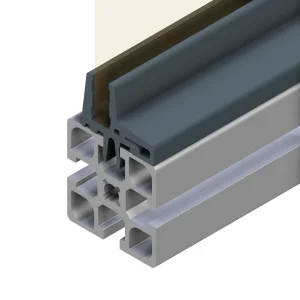 Clamp profile PVC black