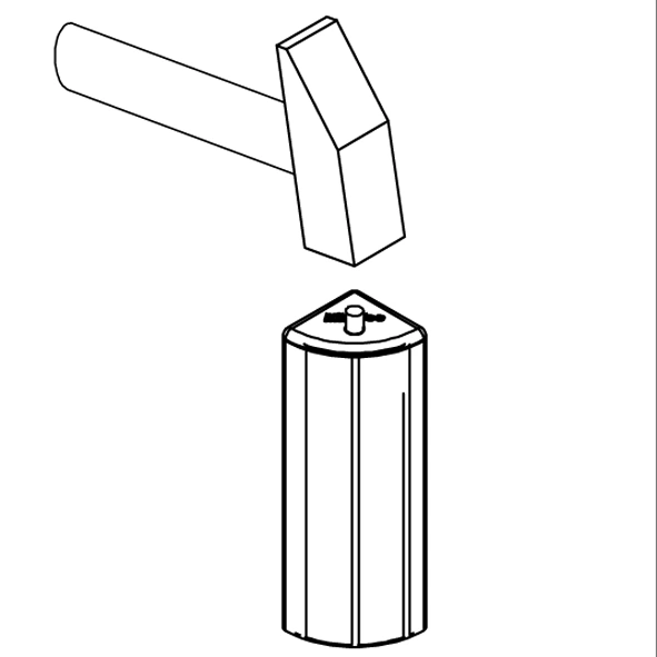 End cap 30 R 90° Z grey - Image 5